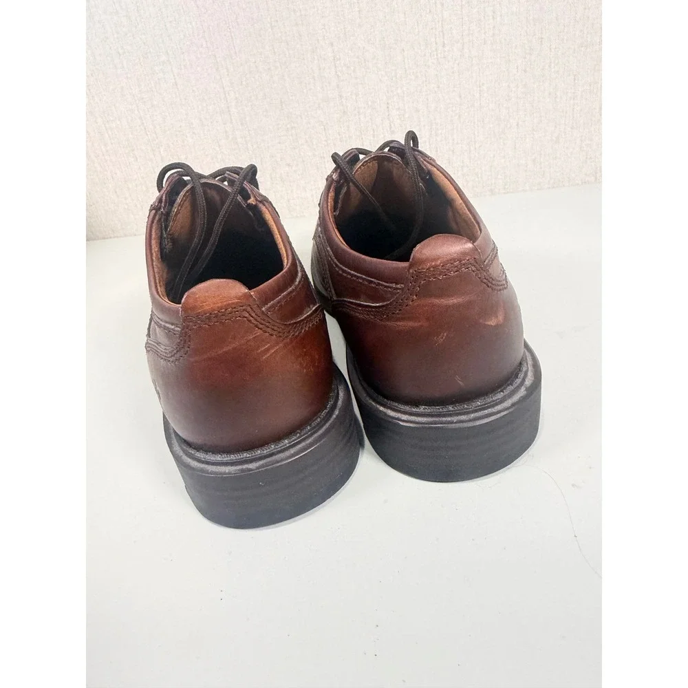 Dunham Mens by Rockport Oxford Brown Lace Up Shoes Size 8.5 D